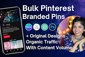 design branded pinterest pins for you