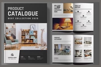 design minimal food restaurant menu business product catalog booklet for sales