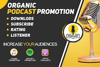 do spotify podcast promotion to USA, UK for more subscribers, youtube podcast