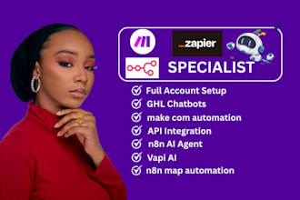 setup your n8n workflow zapier vapi ai ghl ai agent chatbots pipedrive xleads