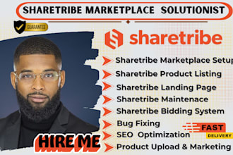 do sharetribe marketplace setup responsive design and redesign website on tribe
