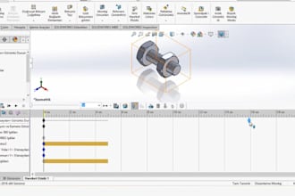 create 3d models, and mechanical assemblies using solidworks