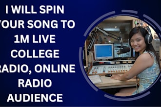 spin your song to 1m live college radio, online radio audience