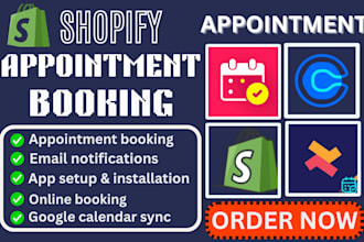 setup shopify appointment booking calendly vagaro appointo propel tipo apntly