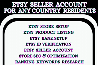 create etsy seller account etsy selfie etsy bank setup for any country residents