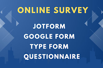 online survey jotform google form typeform questionnaire online survey form