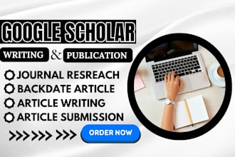 write and publish your research article in google scholar peer reviewed journals