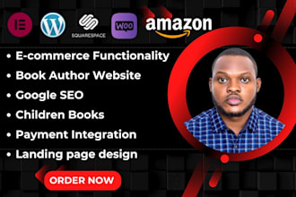 author website ebook website children book wordpress author landing page