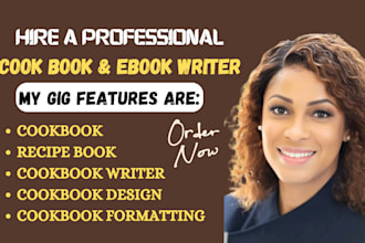 write quality recipe book, cookbook writer cookbook