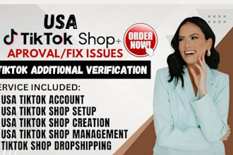create USA tiktok shop US tiktok account USA tiktok shop business representative