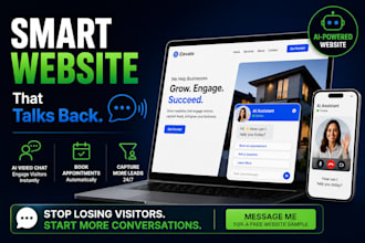 create a smart website with ai chat for your business