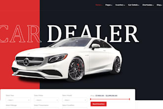 design car dealer website car rental automotive website car part car dealership