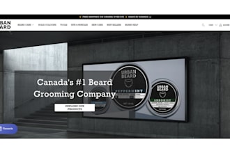 design beard website beard oil shopify website hair care dropshipping store