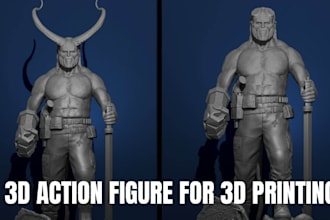 sculpt 3d articulated action figure 3d action figure 3d statues for 3d printing