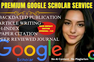 write article, publish in high impact factor journal google scholar indexed