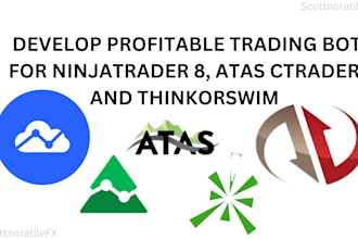 develop profitable forex crypto trading bots for tradingview ninjatrader atas