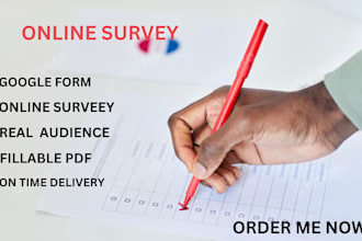 conduct online survey form audience and participant, google form survey