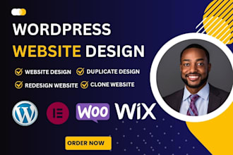 duplicate, design, redesign, revamp, transfer, clone or fix wordpress website
