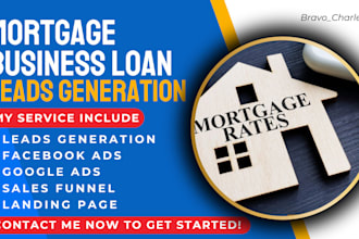 generate mortgage leads mortgage facebook ads google ads business loan leads