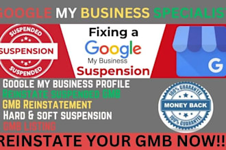 reinstate suspended gmb, fix google my business profile suspension