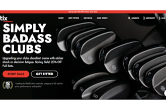 design profitable golf store golf website sport accessories shopify store