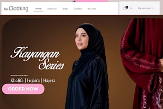 design elegant abaya ecommerce store muslim fashion website muslim wears