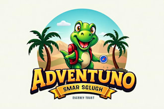 design unique dino adventure logo for your company