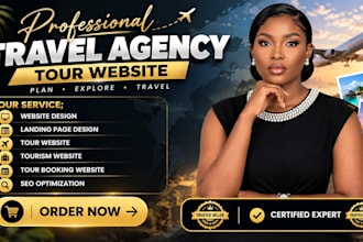 design travel agency website, tour and travel agency website, tourism website