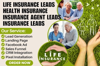 generate life insurance leads health insurance leads  insurance agent plan leads