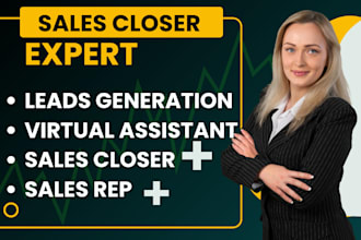 sales closer sales representative telemarketing virtual assistant sales coach