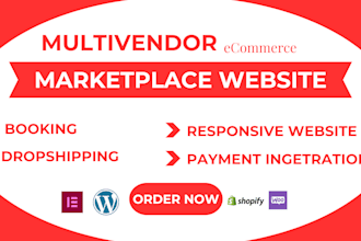 setup mutivendor marketplace website, ecommerce website, dropshipping website