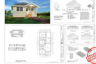draw architectural floor plan site plan adu garage permit structural plan