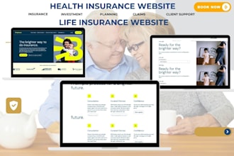 design dynamic health insurance website life insurance website using crocoblock