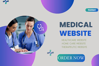 create a professional medical, healthcare, dental, or clinic website