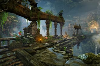 do 3d game environment 3d game art wepon asset for unreal roblox unity vrchat