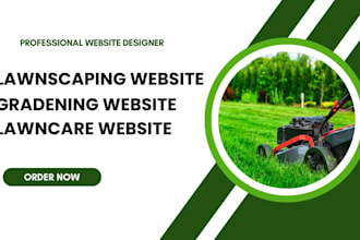 create lawnscaping website, garden website, lawn care