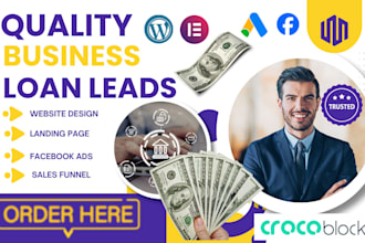 generate business loan leads mca business funding lead via business loan website