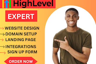 design gohighlevel landing page, gohighlevel website, gohighlevel salesfunnel