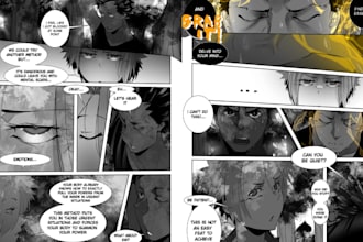 draw anime manga page manga storyboard manga comic book manga panel manga artist