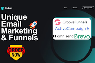 set up email marketing on activecampaign, groove funnel, brevo, omnisend