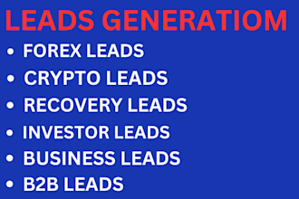 generate verified live forex recovery leads from your targeted country