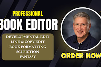 proofread, developmental book editor and format your fantasy, sci fiction novel