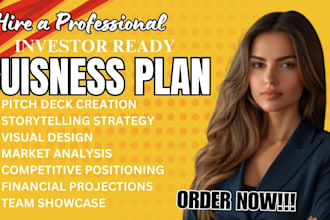 investor ready sba business plan financial model sponsorship proposal pitchdeck