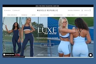 create gym clothing shopify store workout apparel shopify sports wear website