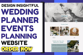 develop wedding website event planning website wedding planner website
