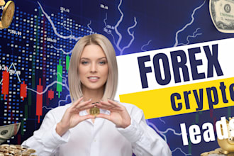 provide forex leads , crypto, mlm leads