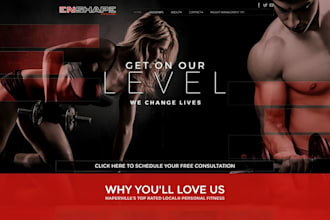 build squarespace gym personal fitness yoga sports  home workout website