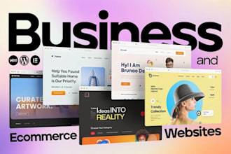 design a stunning business, blog, charity wp website with SEO optimization