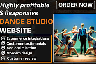 design dance studio website gym and fitness  music band dj radio records website