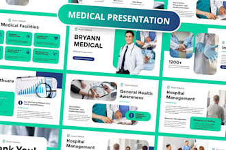 design medical same day powerpoint presentation canva deck goggle slides design